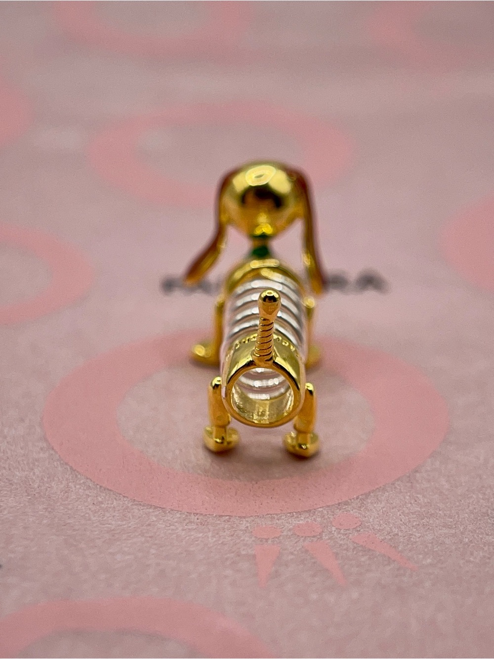 Pandora Disney Pixar Toy Story Slinky Dog Two-Tone Charm - Picture 4 of 8